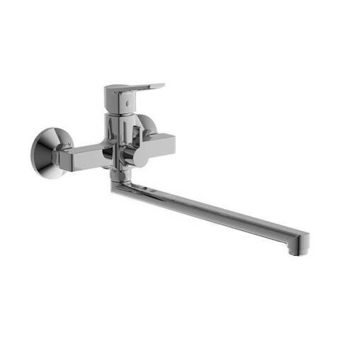 Смеситель для ванны BELZ B22715 длинный излив, латунь, хром