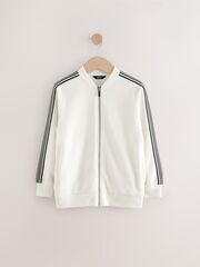 Бомбер на молнии для мальчика Next AG7-027, Молочный
