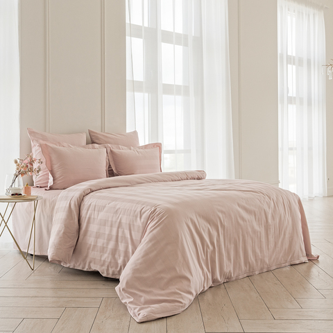 Постельное бельё LaPrima «Urban Classic» (полоса 5х5) мако-сатин (2 сп) - Розовая камея - купить 1