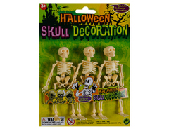 Декоративное украшение, Скелет пластик, 13 см, 3 шт.