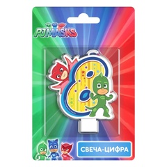 Свеча цифра №8_PJ Masks