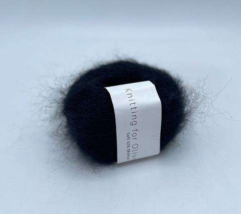 Knitting for Olive, Soft silk mohair, 225м/25г, 70% Супер кид мохер 30% Шелк, Черный, 37013
