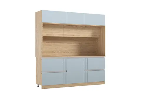 МДФ Кухня Карина №3 (Пластер Скай, сонома)