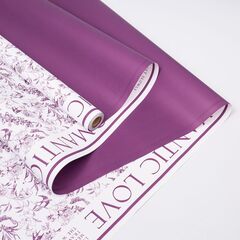 Упаковочная пленка/для цветов, Двухсторонняя матовая, Романтическая любовь, фиолетовая, 65 мкм, 0,57*10 м