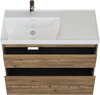 Aquanet 365908 Тумба с раковиной Nova Lite 2.0 100 L 2 ящ. цв. дуб рустикальный (365908)