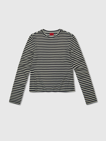 Лонгслив в полоску из шерсти мериноса 