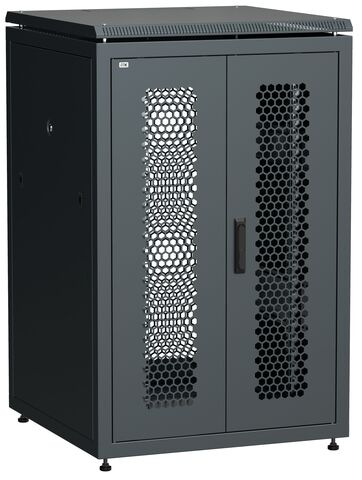 ITK LINEA N 24U 800х800мм перф. дв. задн. распашн. перф. чер