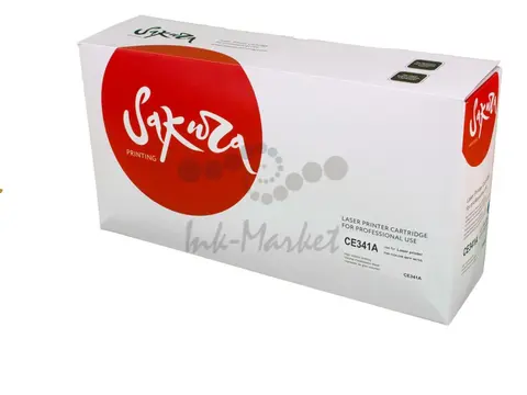 Картридж Sakura CE341A (651A) для HP, голубой, 16000 к.