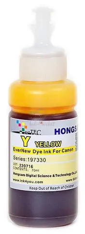 Чернила DCTec водорастворимые G540 EverNew Yellow (желтый) с дозатором 70 мл