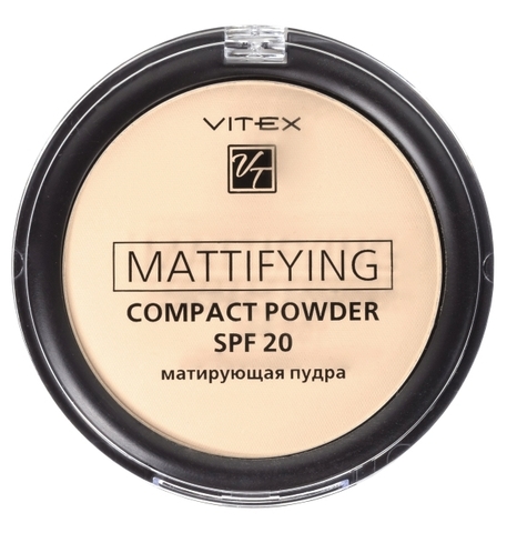 Mattifying Пудра матирующая компактная для лица SPF20 тон 02 Витекс