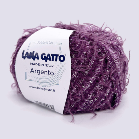 LANA GATTO ARGENTO (55% супер Кид мохер, 34% полиамид, 6% полиэстер, 5% шерсть, 50гр/115м)