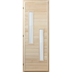 Дверь липа со стеклом 1,8м