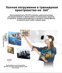 Очки виртуальной реальности VR Shinecon G04DBS с геймпадом Terios