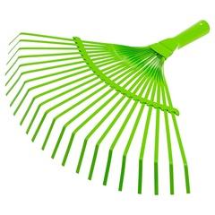 Грабли веерные стальные, 425 мм, 22 плоских зуба, эмалированные, без черенка, Palisad