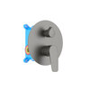 Aquatek AQ1146BGM AQ1146BGM БЕТТА смеситель для ванны 2 режима (внешняя и скрытая часть), шлиф. черный хром
