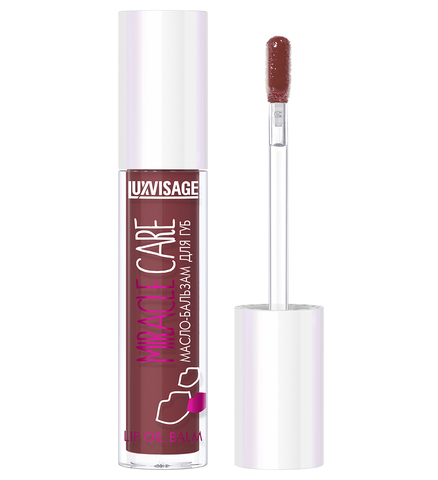 LuxVisage Масло-бальзам для губ MIRACLE CARE тон 108 Deep wine 3.4г
