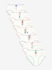 Трусы для девочки Next 166-037, 7 шт., Белый