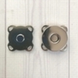 Кнопка магнитная пришивная d=14 мм, серебро