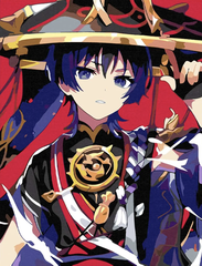 Картина по номерам Геншин Импакт Скарамучча