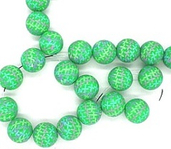 Бусины на леске 18 мм, 1 нить~40 шт-60 см