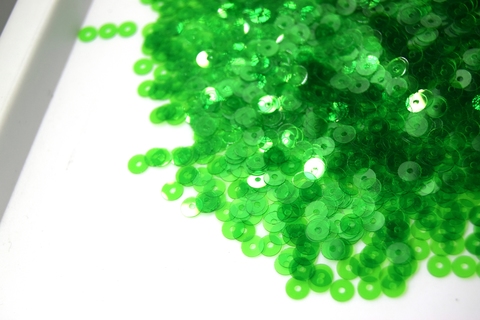 Пайетки плоские 4 мм. Verde (7042)