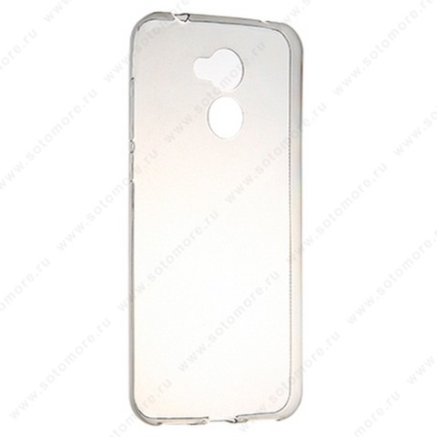 Накладка силиконовая ультра-тонкая для Huawei Honor 6A черная (прозрачная)