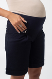 Шорты для беременных 12703 синий