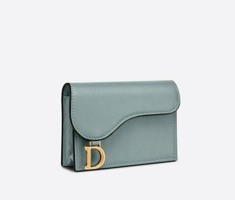 Держатель карты с клапаном Dior голубой