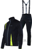 Утеплённый лыжный костюм Nordski Active Black-Lime Premium Black мужской