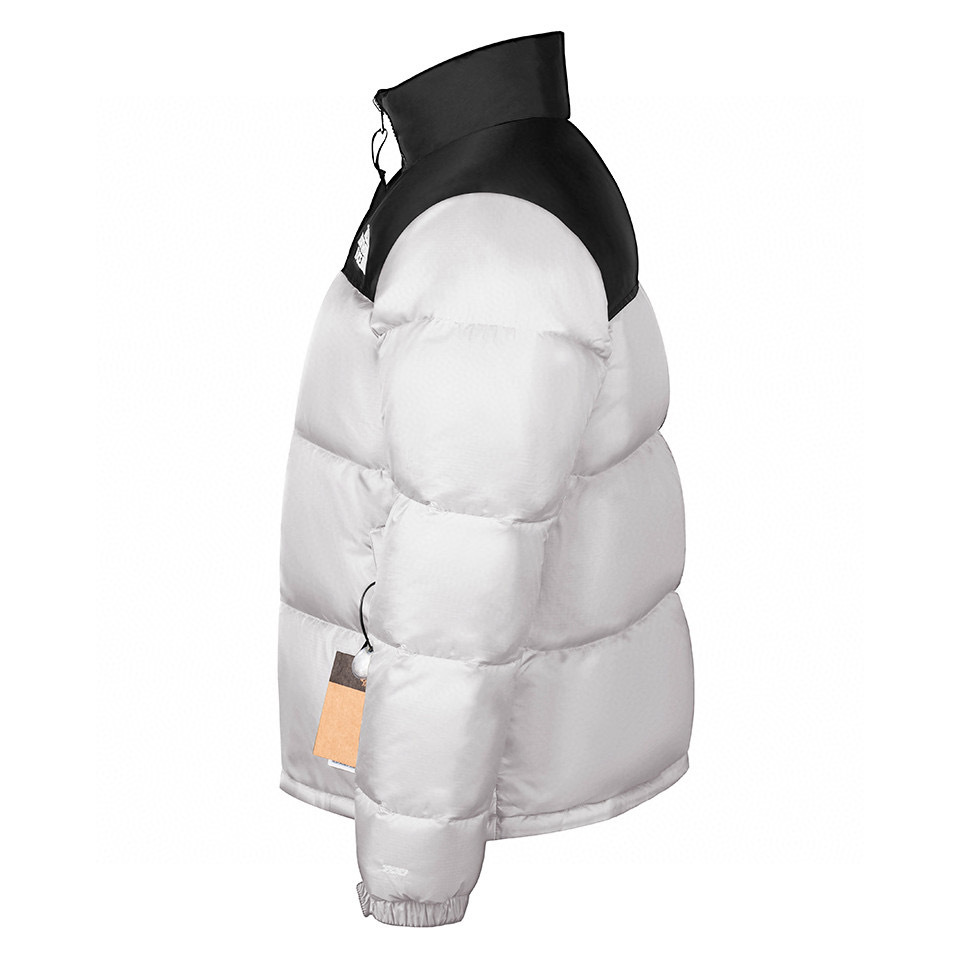 North face puffer jacket black and white hotsell