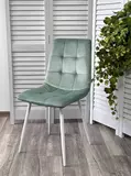 фото 2 Стул BARI UF910-15 LIGHT GREEN, велюр / белый каркас М-City на profcook.ru
