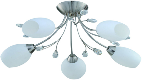 Люстра 834/5PF-Whitechrome