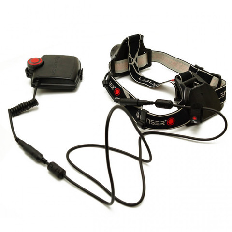 Фонарь налобный Led Lenser H14R.2, чёрный, светодиодный, AAx4 (7299-R)