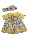Платье летнее - Желтый. Одежда для кукол, пупсов и мягких игрушек.