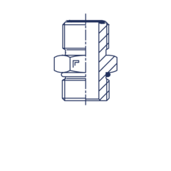 Соединение ORFS 13/16" UNF 7/8" CAST
