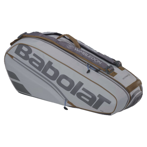 Теннисная сумка Babolat Pure Wimbledon 2024 White RH6 (6 ракеток)