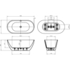 BelBagno BB701-1500-730-K Акриловая ванна BelBagno UNO BB701-1500-730-K