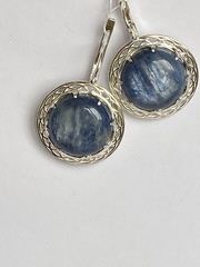 Кианит 559 (серьги из серебра)