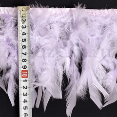 Купить оптом перья Индейки на ленте Light Violet светло-фиолетовые в интернет-магазине