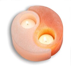 Солевой подсвечник Инь-Янь Himalayan Salt Candle Holder Chinese