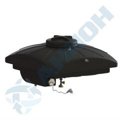 Бак для душас подогревом Анион 250 л. горизонтальный (1000x1000x575см;черный) - арт.559458