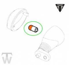 ЛАМПОЧКА RY10W, 10W, 12V, Amber
