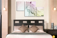 Модульная картина "Белая лошадь"