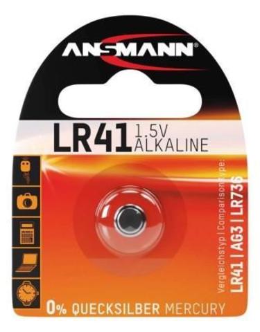 Батарейка LR41 / LR736 / AG3 ANSMANN 1.5V