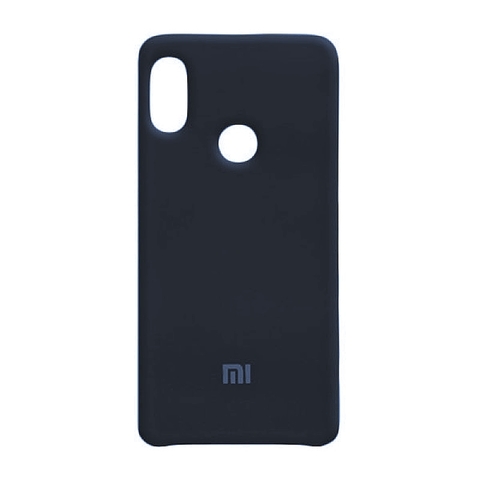 Силиконовый чехол Silicon Cover для Xiaomi Mi 6X (Темно-синий)