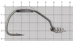 Крючки офсетные LUCKY JOHN Predator LJH357 №6/0, 3 шт