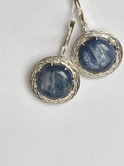 Кианит 559 (серьги из серебра)
