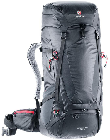 Картинка рюкзак туристический Deuter Futura Vario 50+10 Black - 1