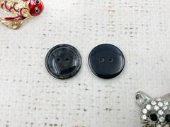 Пуговицы, d 1,8 см, 2 прокола, чёрный