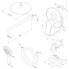 Am.Pm FB85A1RH22 X-Joy. набор: см-ль д/в/душа. верхний душ 220 мм. держатель д/верхн.душа. душ.набор (ручн